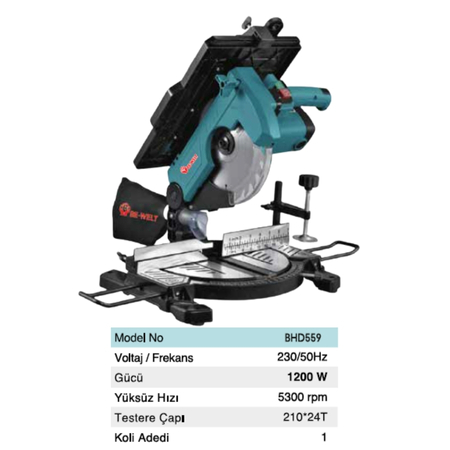 BHD 00559 TABLALI GÖNYE KESME MAKİNESİ 8"